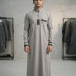 Premium designer Grey thobe