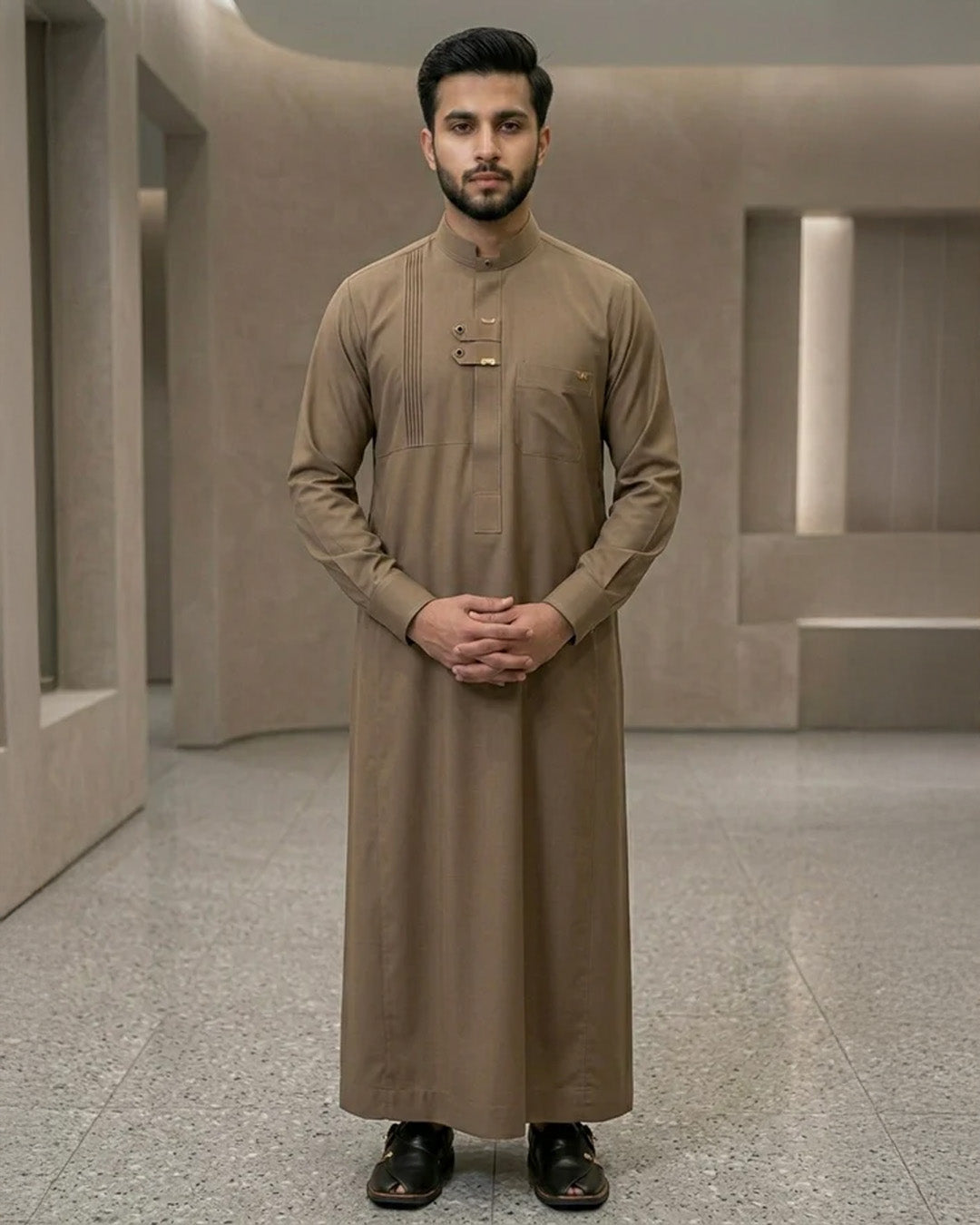 Premium Designer Brown Thobe