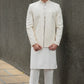 LIGHT SILVER PRINCE COAT JAMAWAR