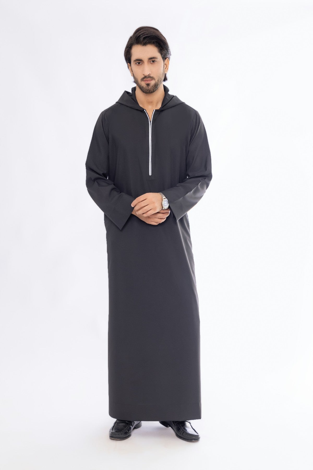 Black Hoody Thobe
