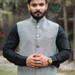 TEXTURED GREY WAIST COAT