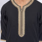 Black Morocan golden Embroidery Thobe