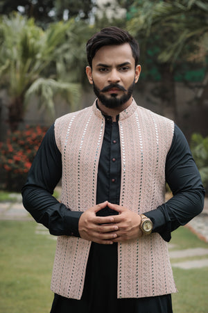 GOLDEN EMBROIDERED WAISTCOAT