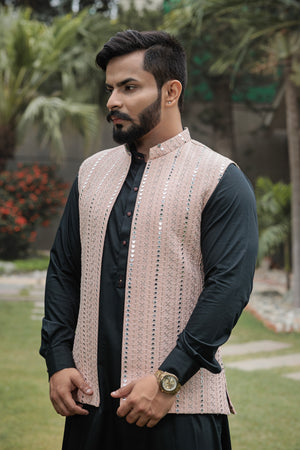 GOLDEN EMBROIDERED WAISTCOAT