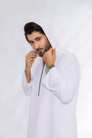 White Hoody Thobe