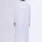 White Embroidery Saudi Thobe
