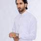 White Embroidery Saudi Thobe