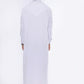 White Embroidery Saudi Thobe