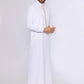 White Embroidery Saudi Thobe
