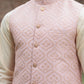 PINK EMBROIDERED WAISTCOAT