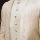 GOLD SHERWANI EMBROIDERY 2 PCS OPEN