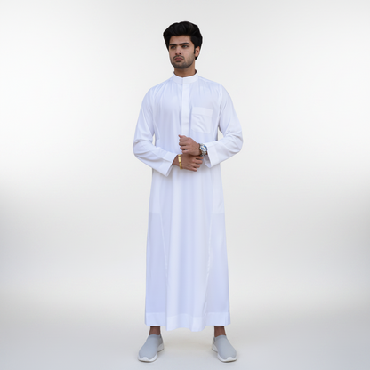 Plain White Saudi Thobes