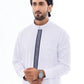 White Embroidery Saudi Thobe