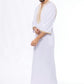White Morocan Embroidery Thobe