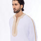 White Morocan Embroidery Thobe