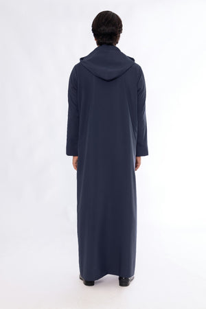 Blue Hoody Thobe