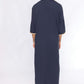 Navy Blue Morocan Embroidery Thobe