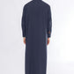 Navy Blue Embroidery Saudi Thobe