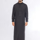 Black Embroidery Saudi Thobe