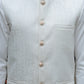 TEXTURED SILVER WAIST COAT