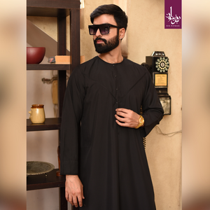 Black Emarati Thobe