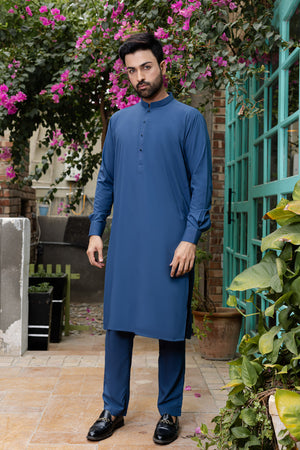 Blended Midnight Blue Kameez Shalwar