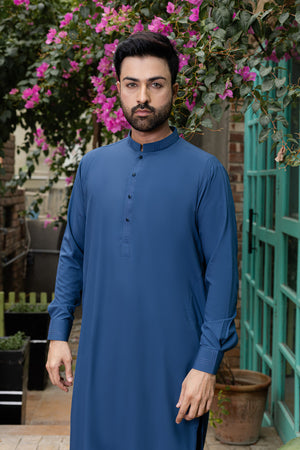 Blended Midnight Blue Kameez Shalwar