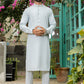 Textured Light Aqua Blue Kameez Shalwar