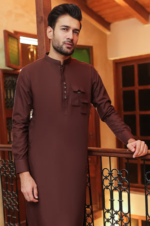 Mehroon Blended Kameez Shalwar