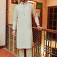 Cream Blended Kameez Shalwar