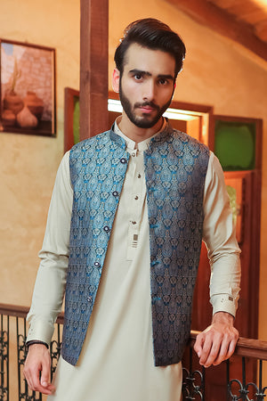 Blue Royal Waist Coat