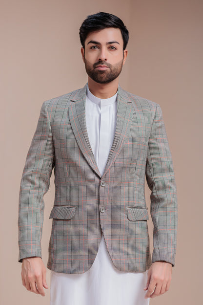 Light Grey Formal Blazer For Men