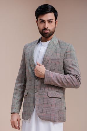 Light Grey Formal Blazer For Men