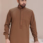 Copper Brown Embroidered Thobe