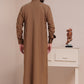 Copper Brown Embroidered Thobe