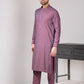 Magenta Textured Kameez Shalwar
