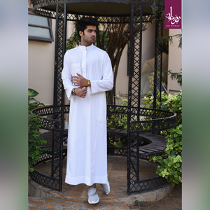 Plain White Saudi Thobes
