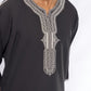 Black Morocan Embroidery Thobe
