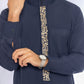 Blue Saudi Embroidery Thobe
