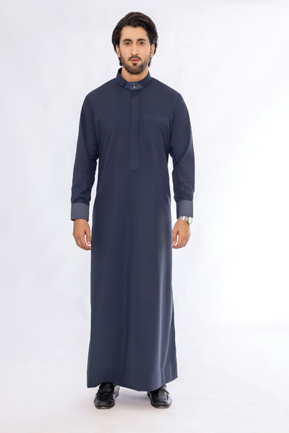 Dark navy Blue Designer Thobe