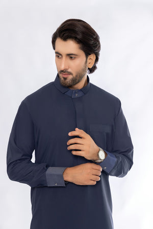 Dark navy Blue Designer Thobe