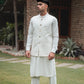 TEXTURED WHITE WAIST COAT