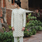 OFF WHITE SHERWANI FULL HEAVY SHERWANI EMB