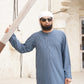 Blue Textured Emarati Thobe