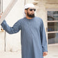 Blue Textured Emarati Thobe