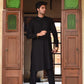BLACK-KAMEEZ SHALWAR