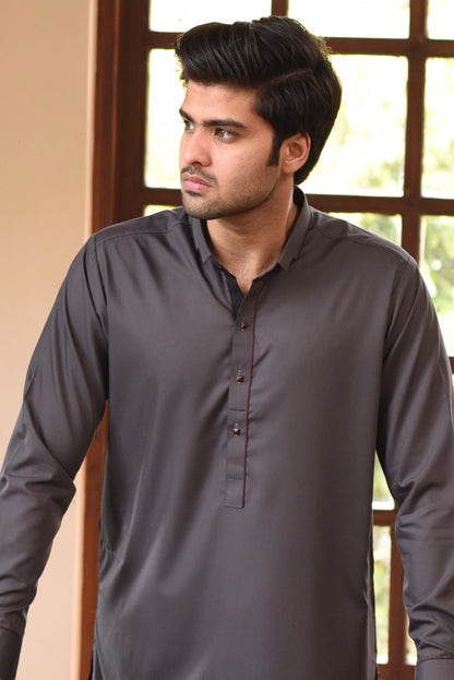 GREY-KAMEEZ SHALWAR