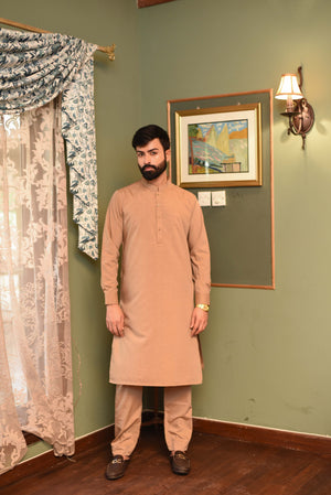 CAMEL COLOR-KAMEEZ SHALWAR