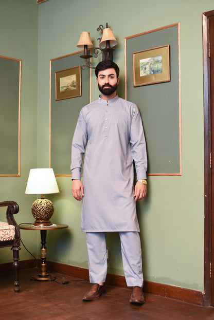 SKY BLUE-KAMEEZ SHALWAR