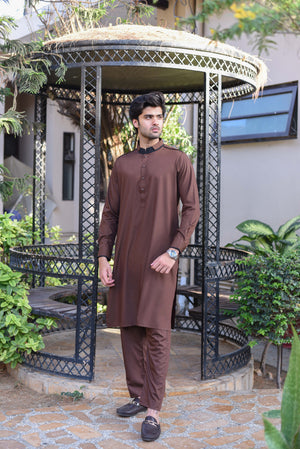 BROWN-KMAEEZ SAHLWAR